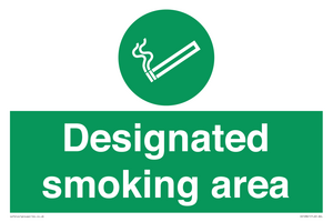 Designated smoking area